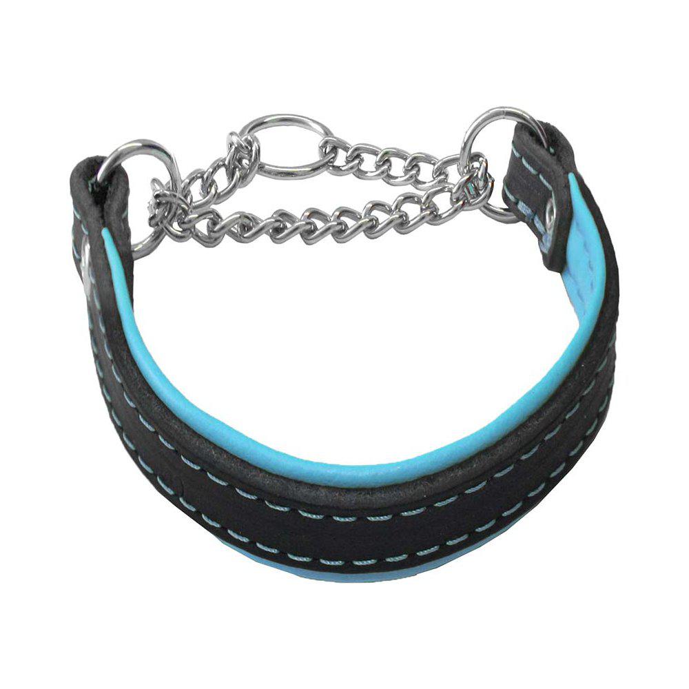 Alac Halvstryp Läder Svart/Blå