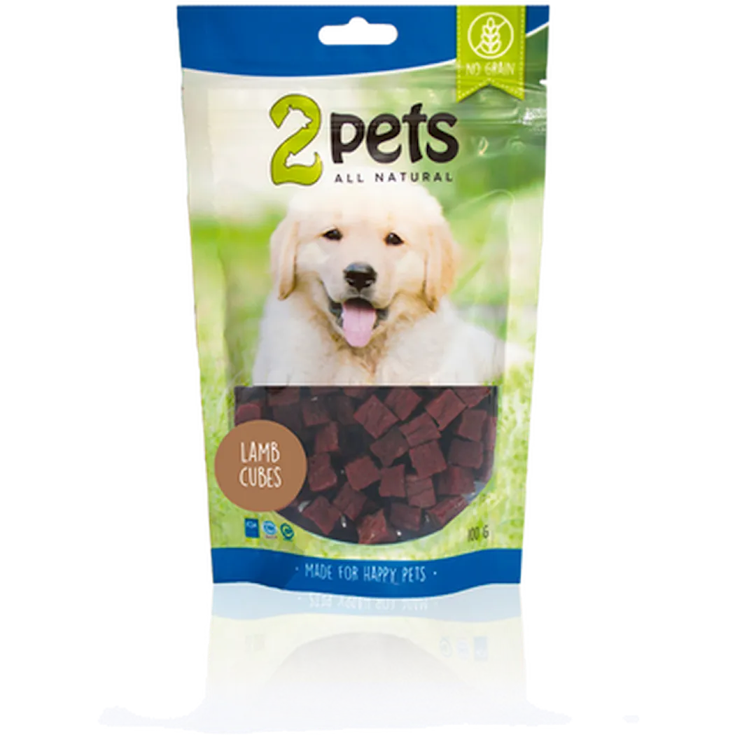 2pets Dogsnack Lamb Cubes