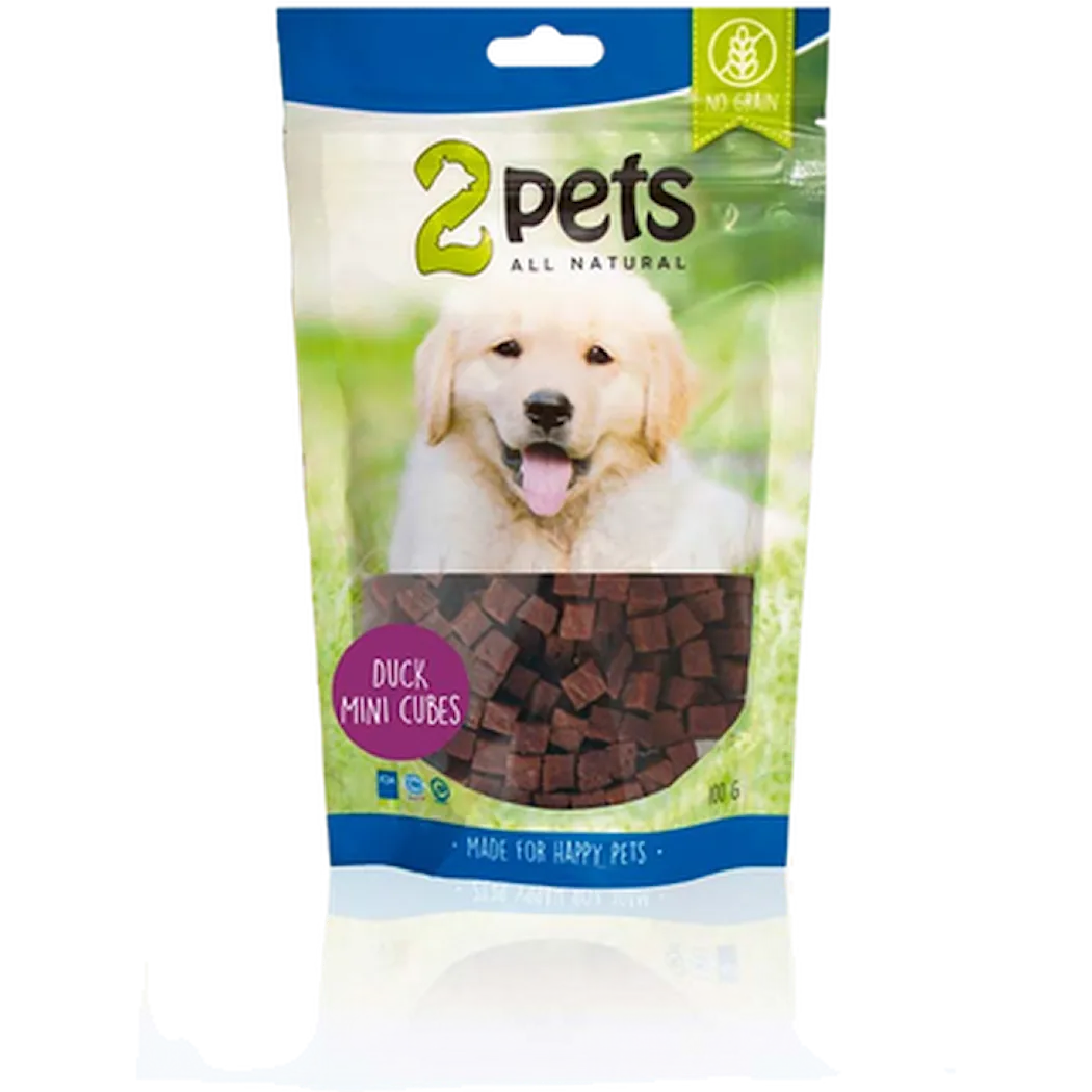 2pets Dogsnack MiniCubes Duck