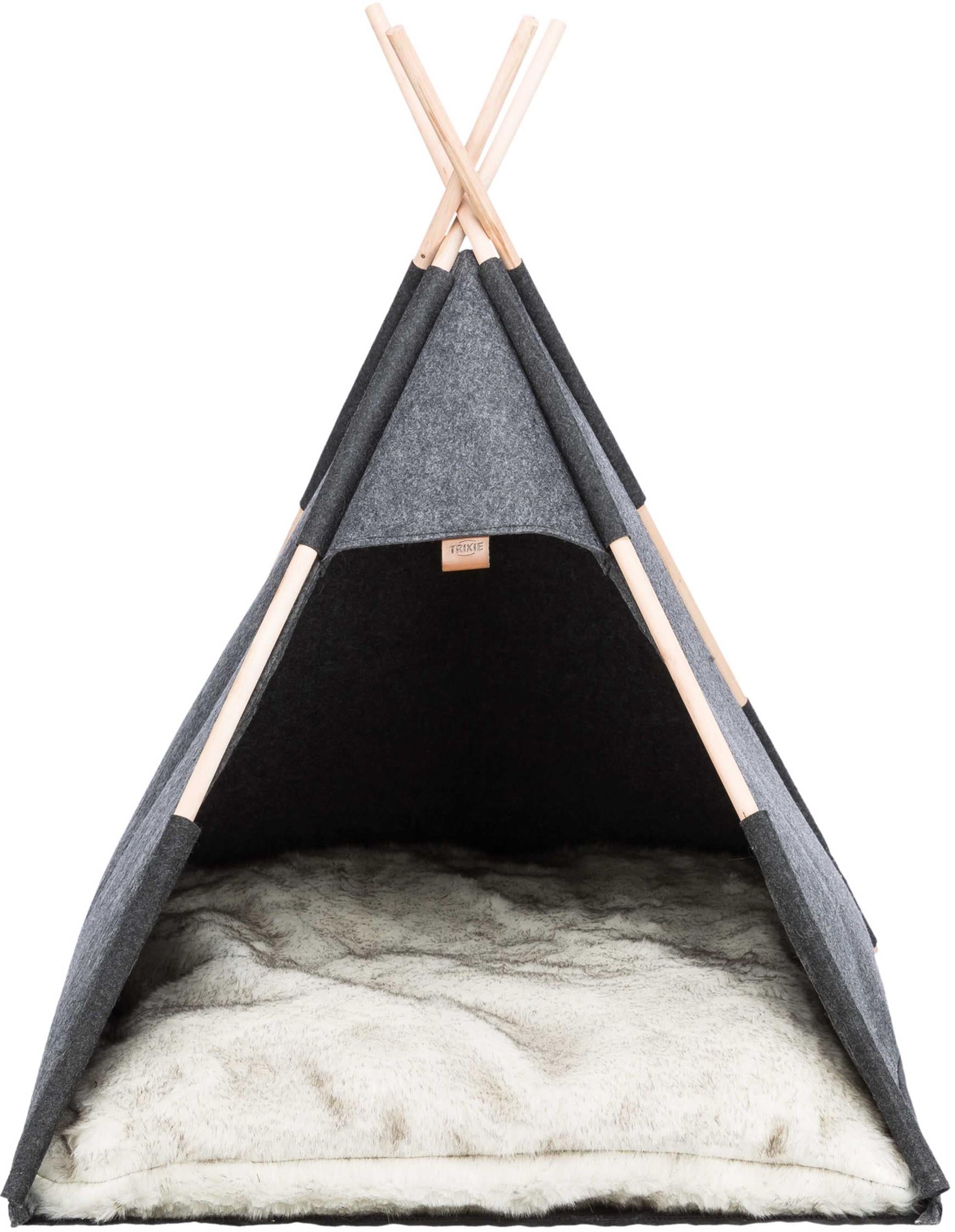 Tipi tält, filt, 70 × 70 × 70 cm, antracit