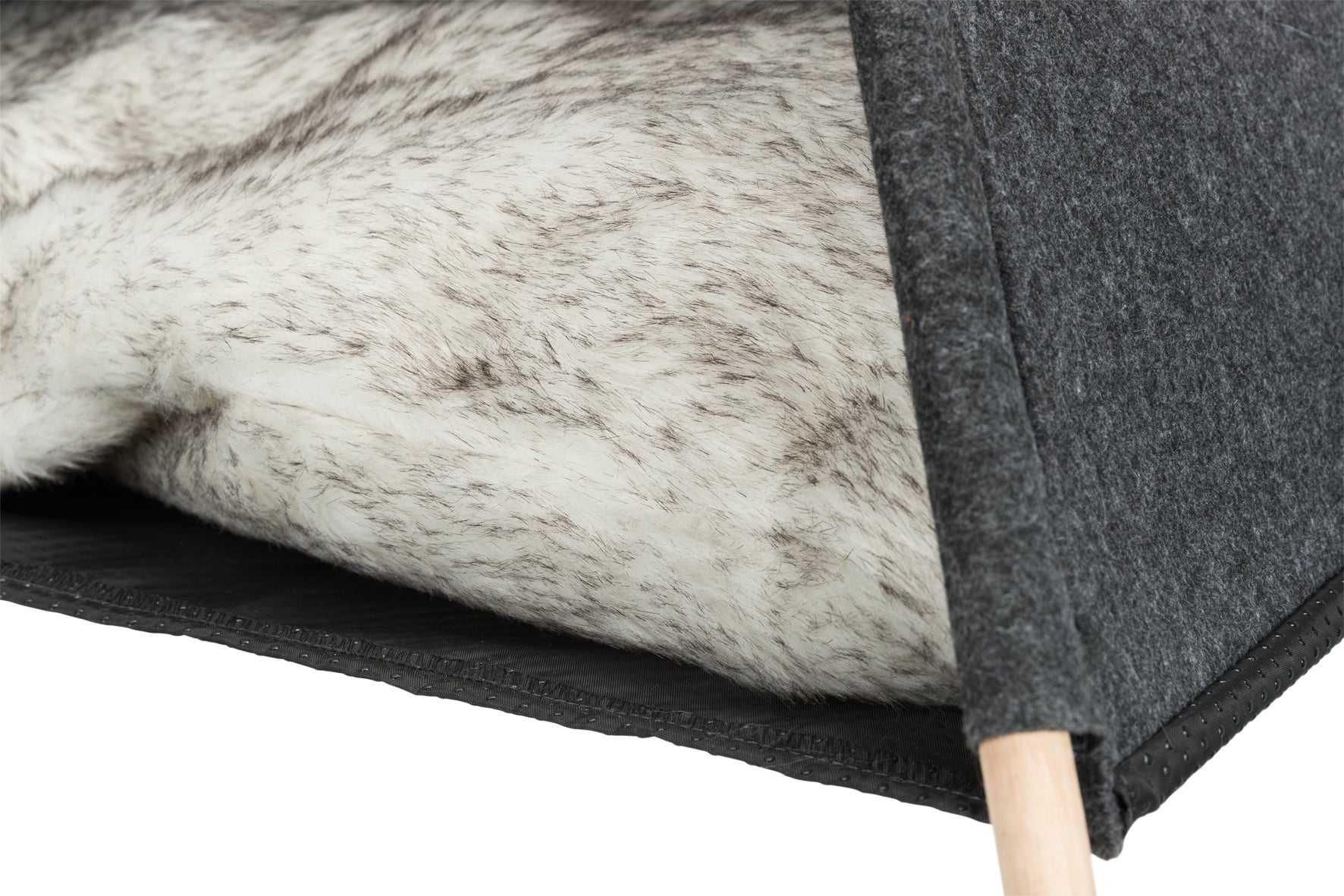 Tipi tält, filt, 55 × 65 × 55 cm, antracit