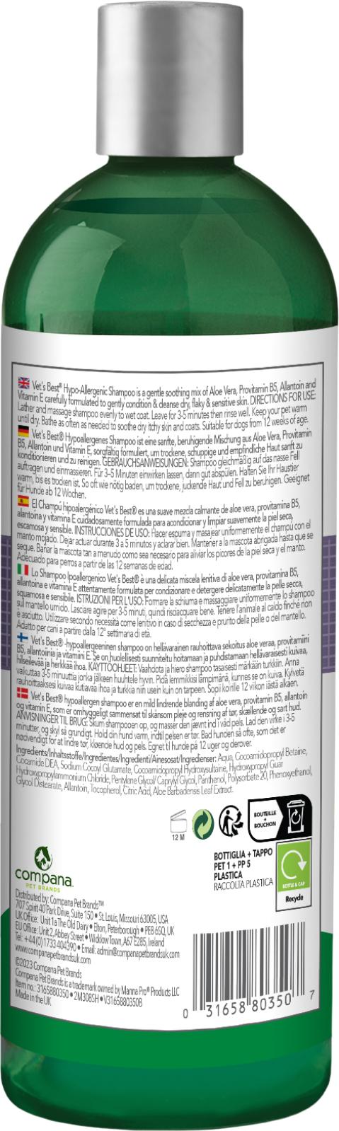 Vets Best Hypo Allergenic Shampoo