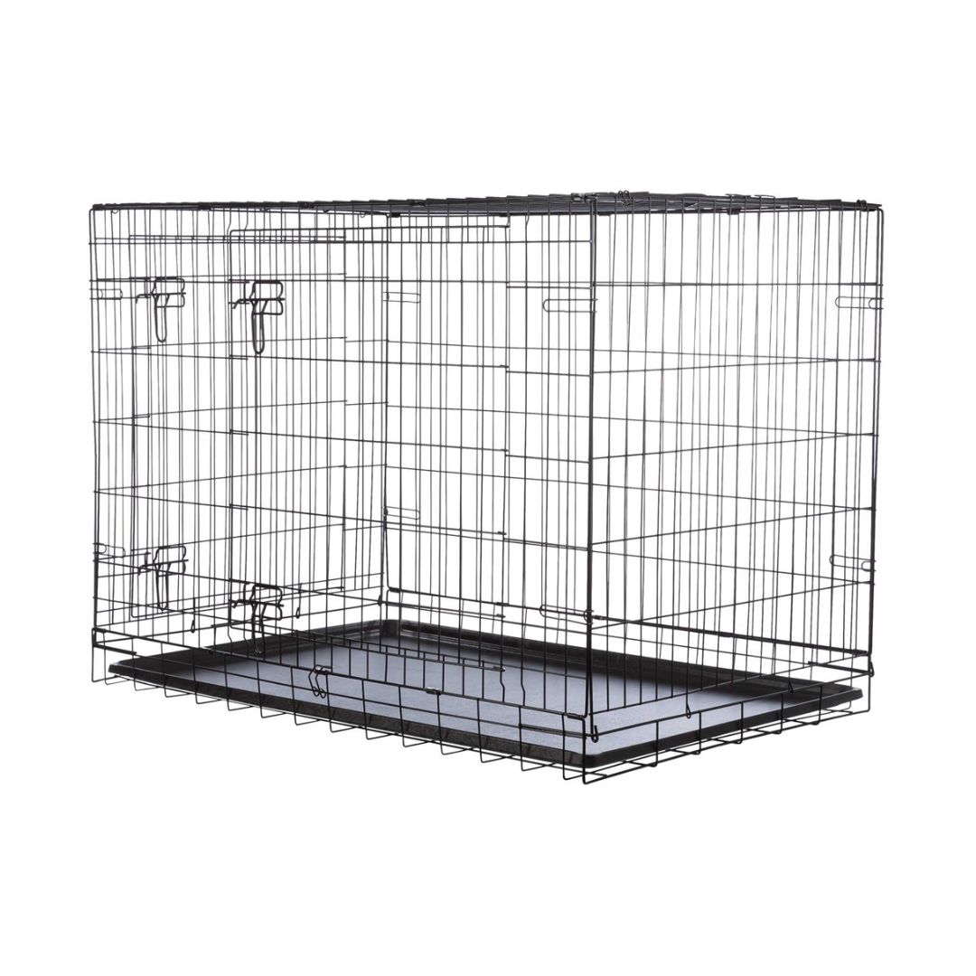 TrixieHome Kennel hopfällbar Hundbur Svart
