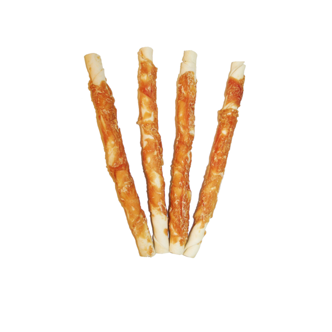 2pets Tuggrulle m kycklingfilé 17cm 18-pack XL, 840g x 3