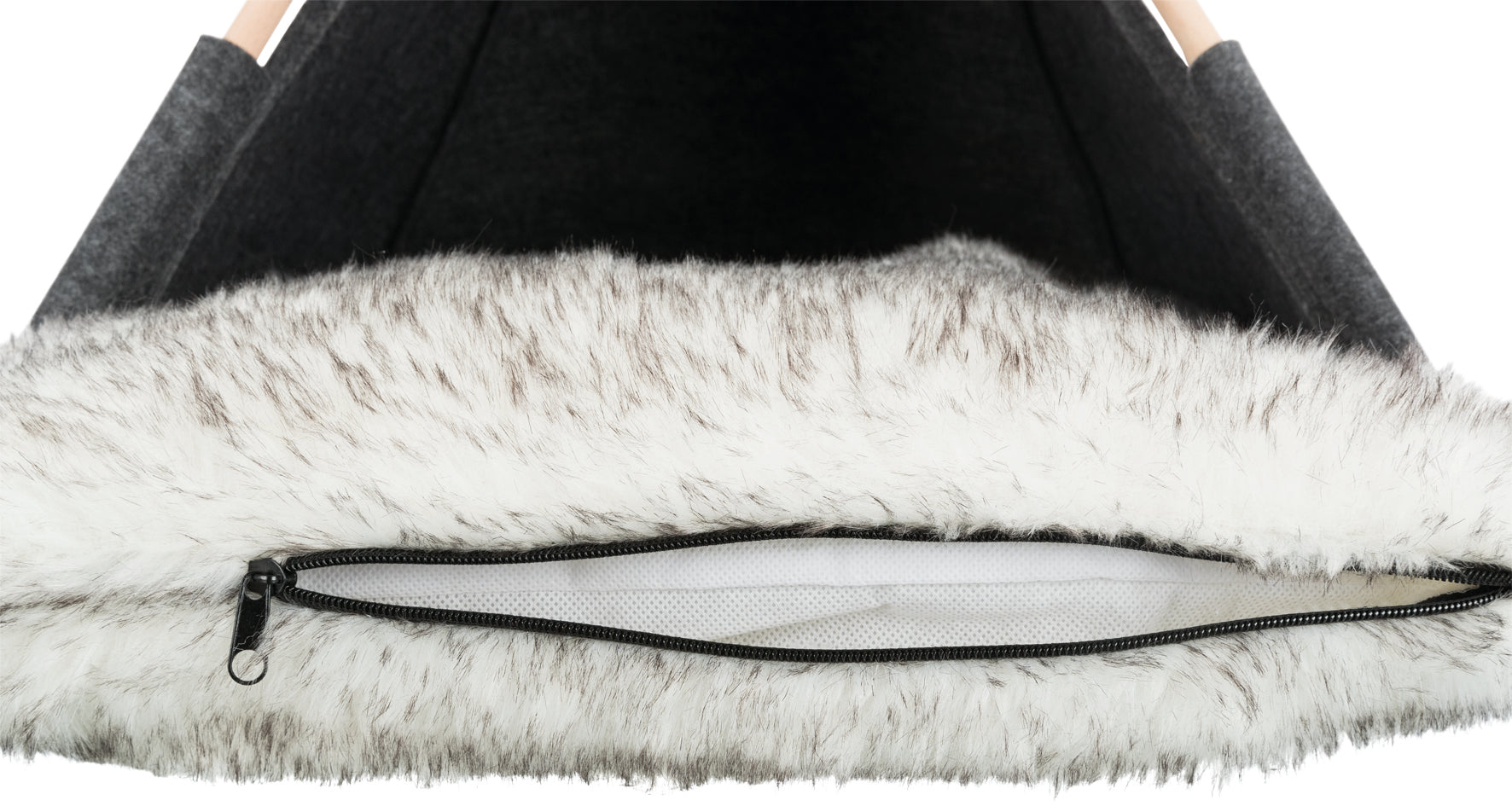 Tipi tält, filt, 55 × 65 × 55 cm, antracit